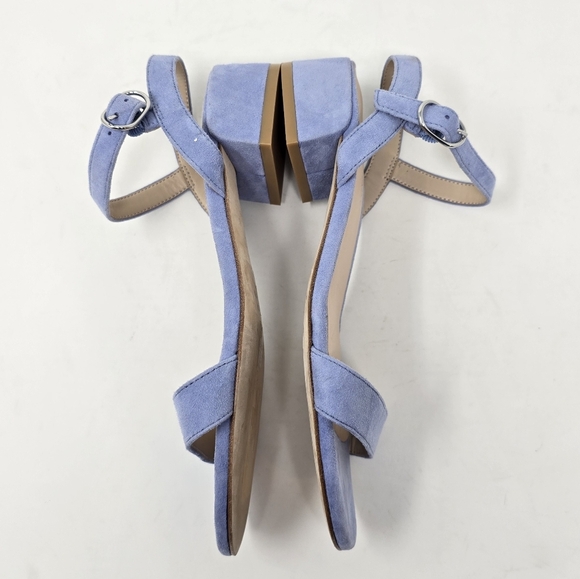 New Stuart Weitzman Tibbey Suede Sandal Periwinkle 5.5 - Picture 6 of 10